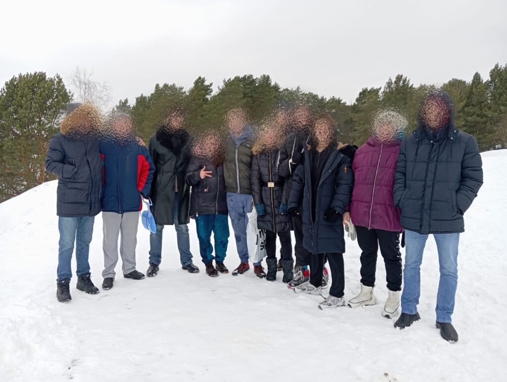 катание на горке