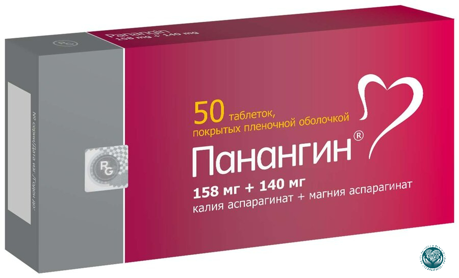 панангин при абстинентном синдроме