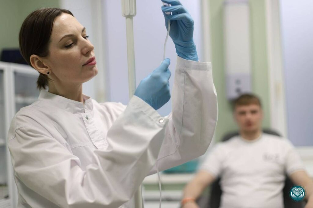 Капельница при алкогольной интоксикации под контролем врача