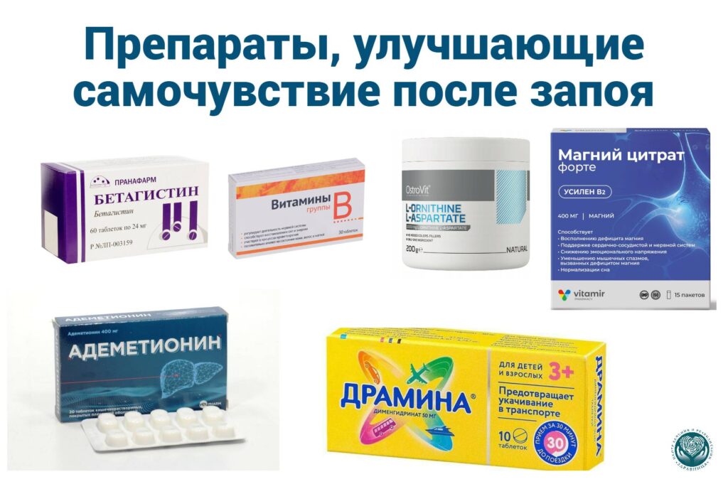 Препараты облегчающие похмелье