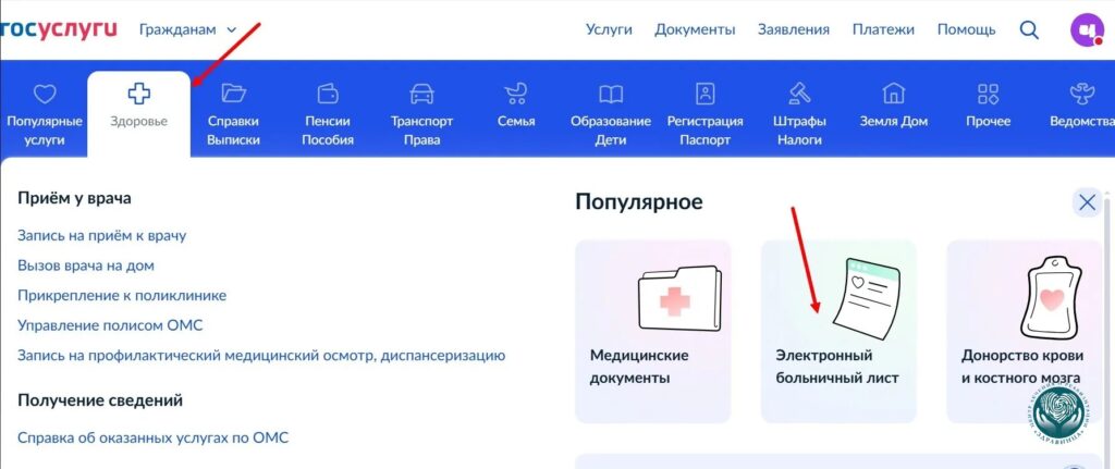 Как посмотреть электронный больничный1